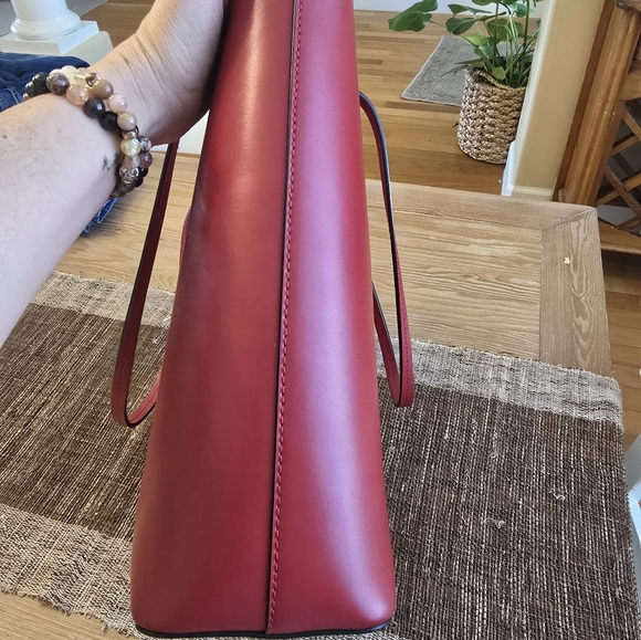 Kate Spade Red Leather Tote - Picture 8 of 9